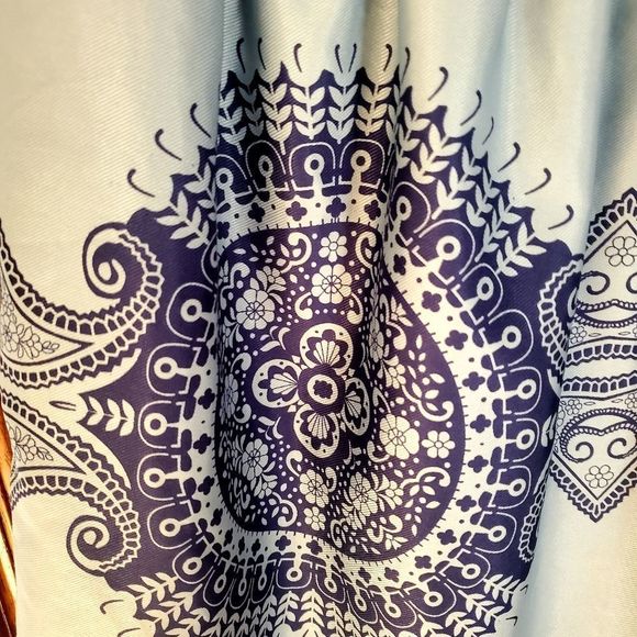 Francesca's Collections Purple Silver Ruffle Accent Dress - Picture 4 of 8